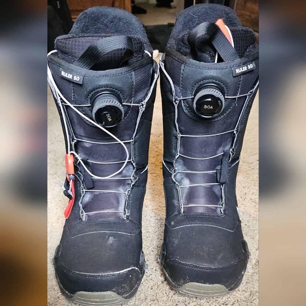 Burton Ruler Step ON Black Noir Snowboard Boots with BOA System - Size 11.5